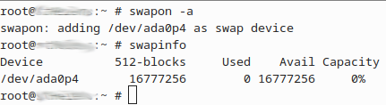 FreeBSD new swap activate