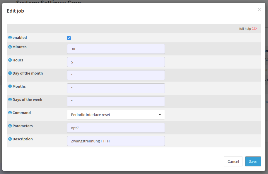 Periodic Interface Reset